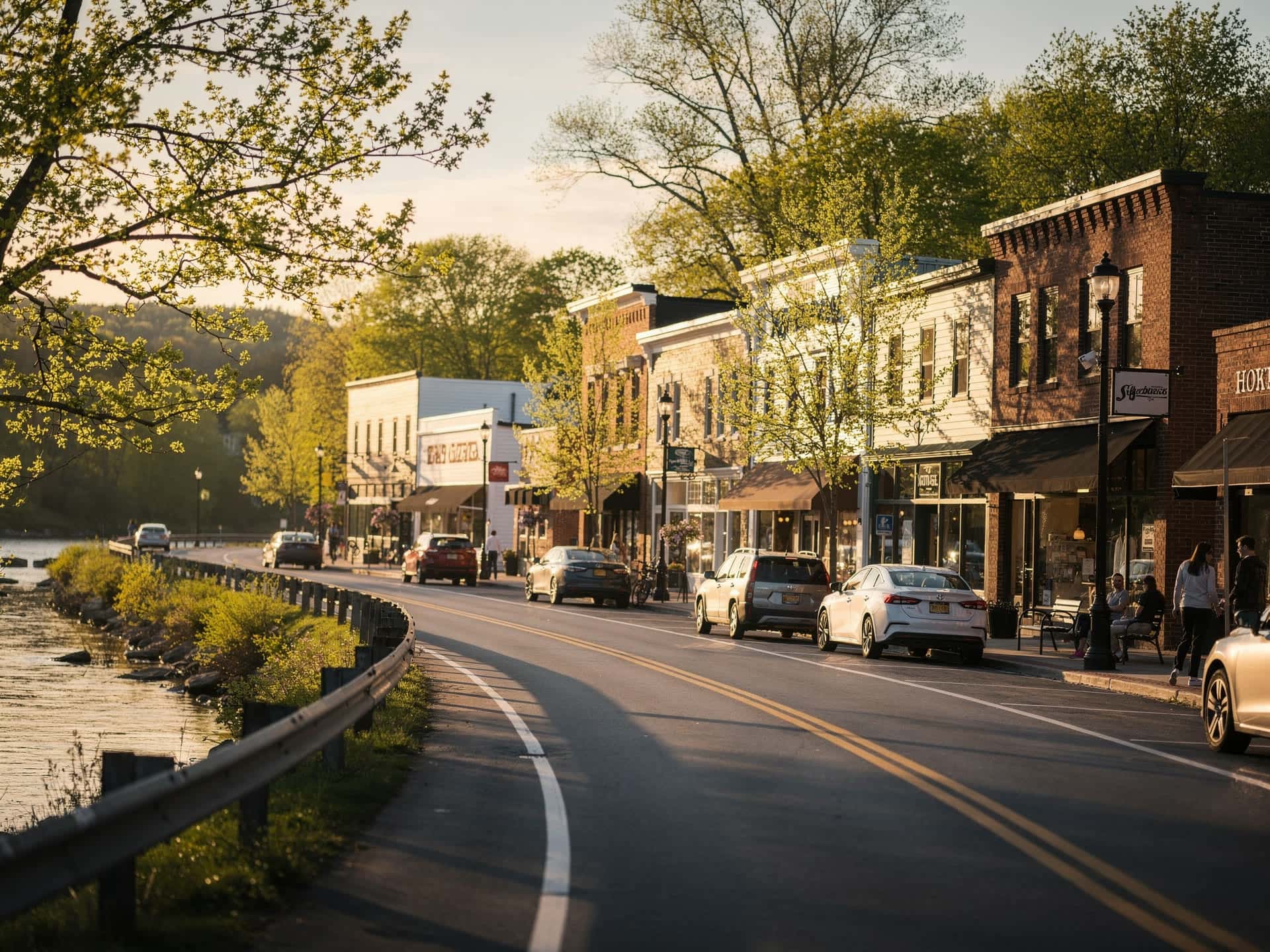 Retail and service businesses along the Lowell Road corridor in Hudson New Hampshire